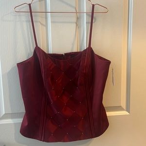 Corset in Burgundy - Never Worn